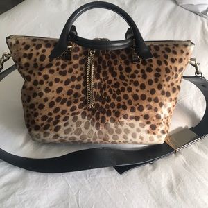 Authentic Chloe baylee leopard 🐆 print bag
